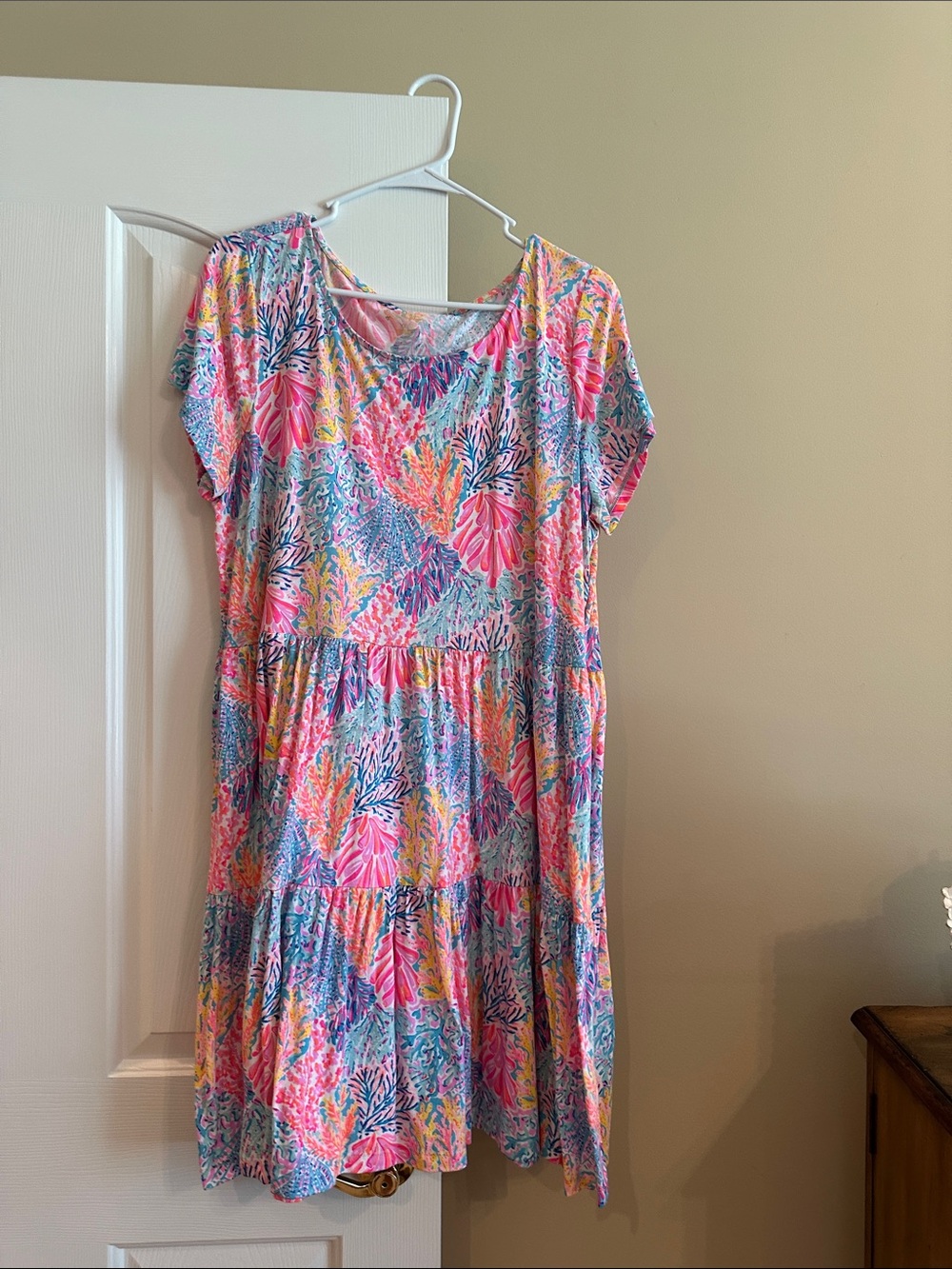 LIlly Pulitzer Tiered Dress XXL Excellent Condition